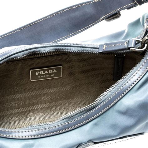 prada light blue nylon bag|prada nylon mini shoulder bag.